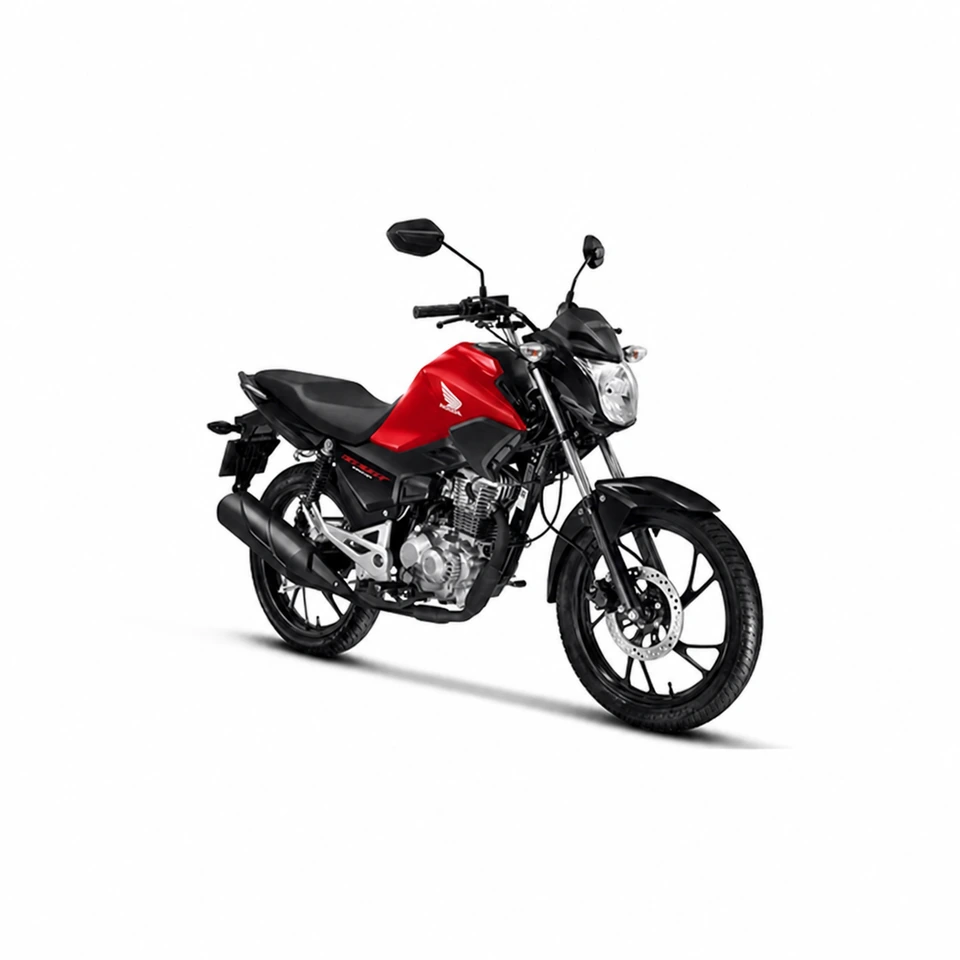 Moto DK 160 vermelha