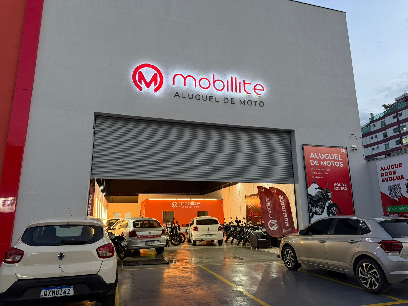 Fachada da unidade Mobillite Eldorado, em Contagem